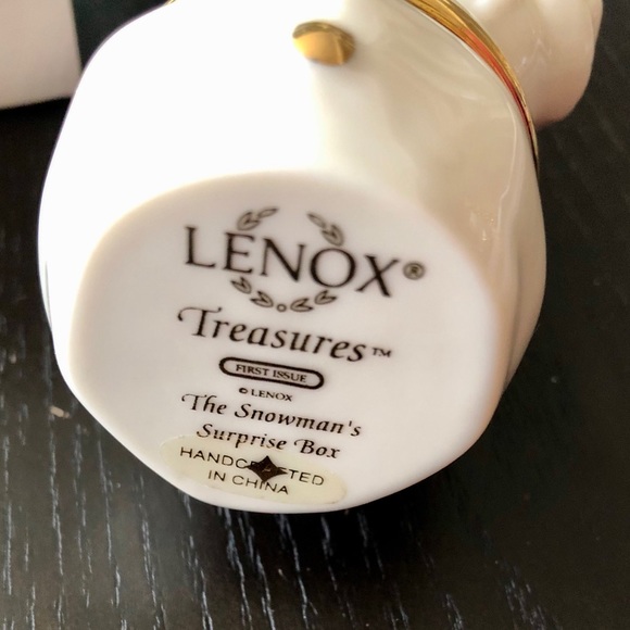 Mint Lenox Treasures The Snowman’s Surprise Box - Picture 7 of 8